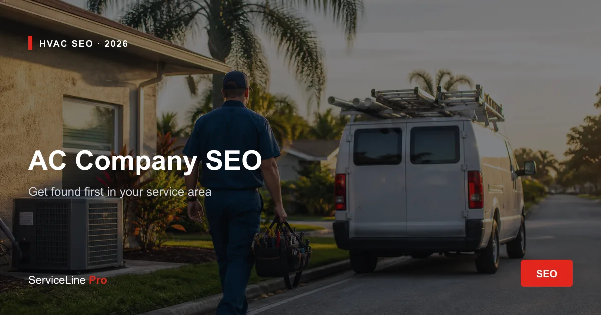 AC Company SEO: Get Found First In Your Service Area