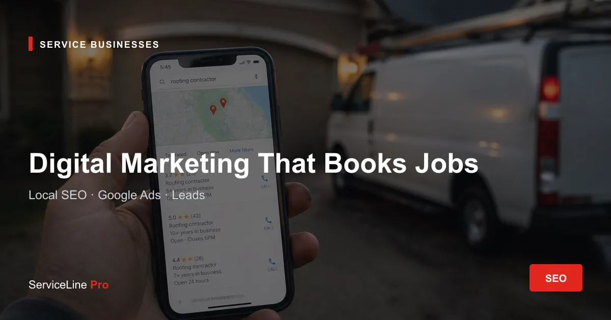 Digital Marketing For Service Businesses: Get More Booked Jobs — digital marketing for service businesses